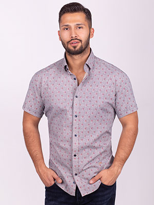 Мъжки ризи с къс ръкав-80225