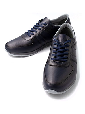 Мъжки обувки кожа син спорт - 81099 - 144.00 лв.