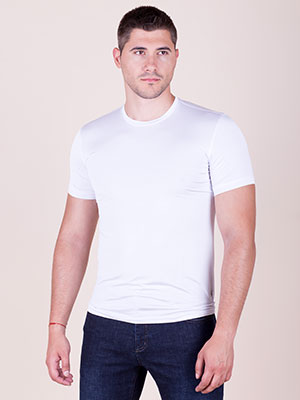 Бяла тениска от микрофибър - 89004 - 9.00 лв.