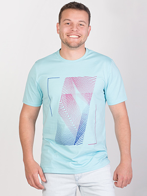 item:light blue tshirt with waves print - 96434 - € 19.90