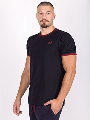 item:tshirt με μπορντό στοιχεία - 96448 - € 21.90